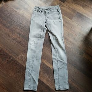 Gap Premium Super Skinny Gray Jeans